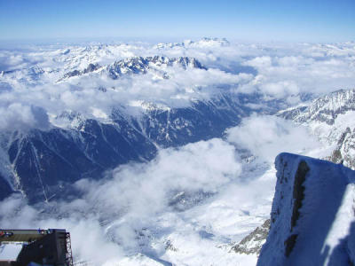 View from Aiguille du midi