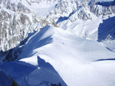 View from Aiguille du midi