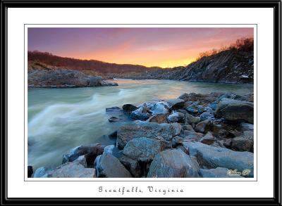 Sunset near Great Falls, Virginia