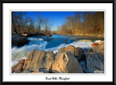 Great Falls At Dusk, Maryland Side.