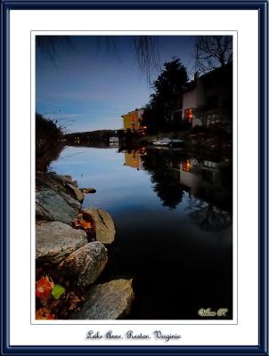 Sunset near Lake Anne, Reston, Virginia.