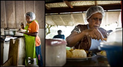Cuisines au march de Port Vila