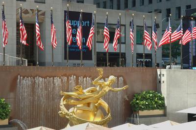 Rockefeller Plaza on July 4th