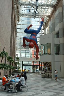 Spidey is leaving the building