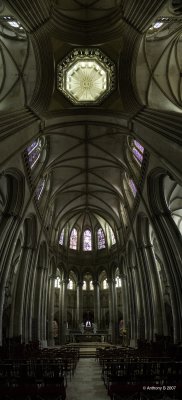 Inside Coutances Cathedral, Normandy, France