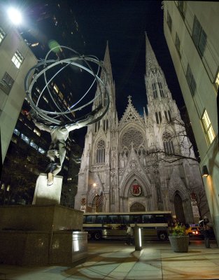 Atlas and St Patricks Cathedral