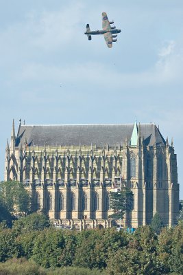 BBMF Lancaster over Lancing Chapel