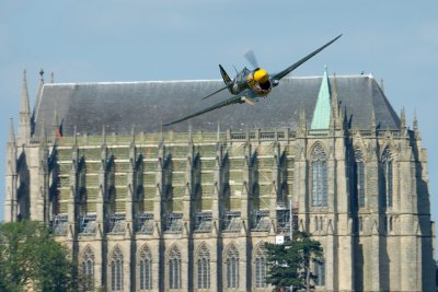P40 in front of Lancing Chapel