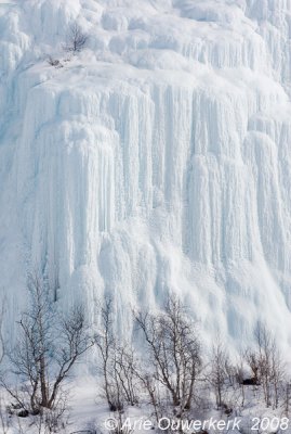 Frozen melting water close to Utsjoki (Finland)