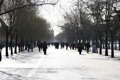 Along Tian'anmen Square