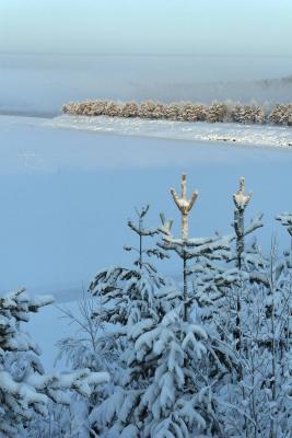 Frozen river