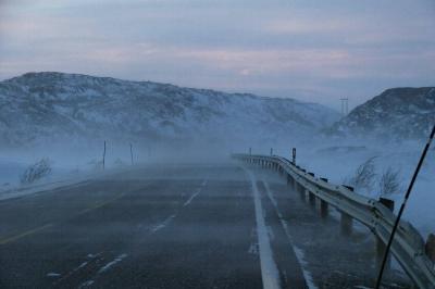 Picture is from the road between Kirkenes and Varangerbotn
