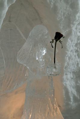 Angel with rose