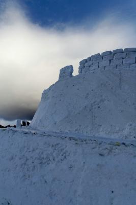 From Alta. They are going to make a fortress of ice.