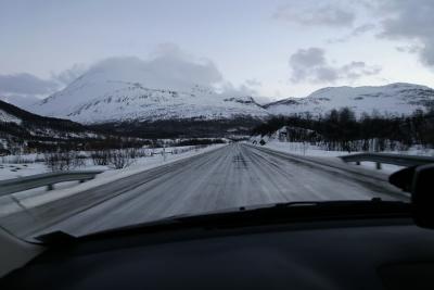 Icy roads in Troms