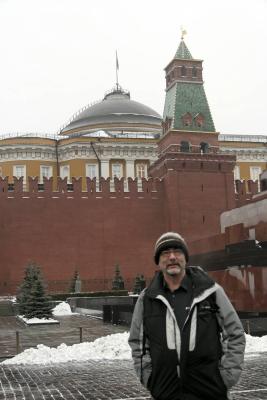 Jens-Chr. in front of the Kremlin