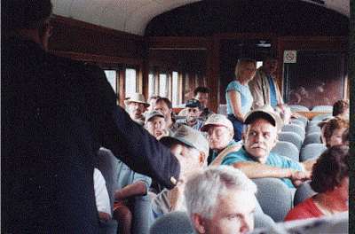 We rode the Boone and Scenic RR to our dedication ceremony