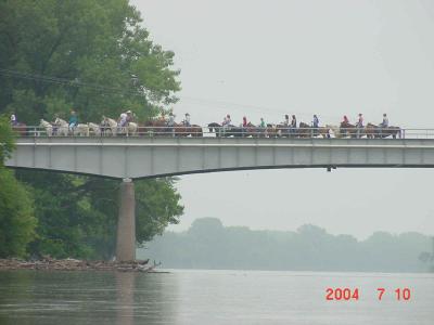 Parade on Douds Bridge