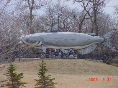 Big Wahpeton (North Dakota) Catfish Sculpture