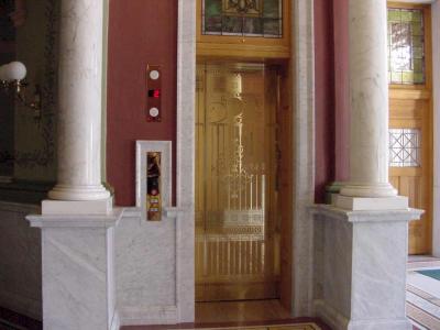 State Library Gold Elevator