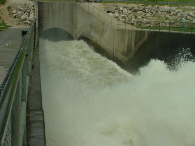Torret From Spillway-Saylorville Dam