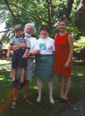 Brandon and  Jenifyr with Grandpa Gigs and Megs, 2002