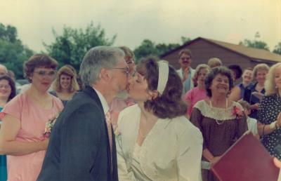 Kissing the bride
