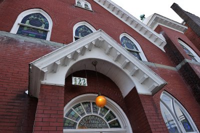 Entrance to Beans in the Belfry