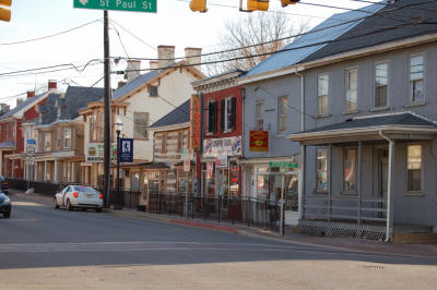 The main street running through Boonsboro