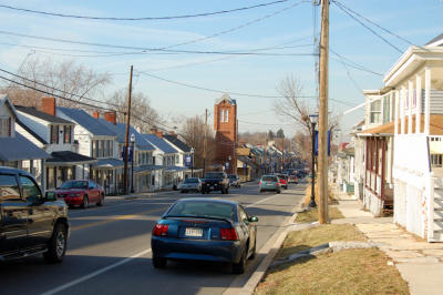 The main street running through Boonsboro