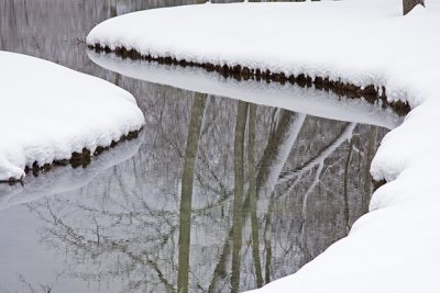 Winter Reflections: Virginia Tech Campus