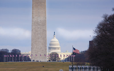 The Washington Monument and The Capital Building