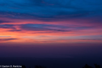 Sunset from the Santa Cruz Mountains