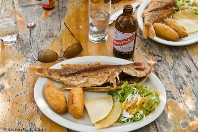 Fried Snapper, Bammy,........,