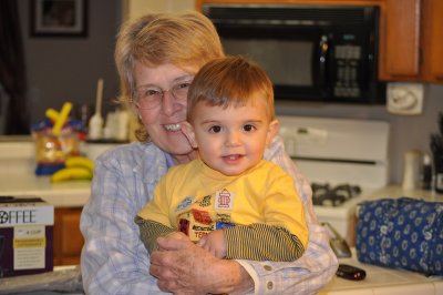 I love it when Grandma comes to see me