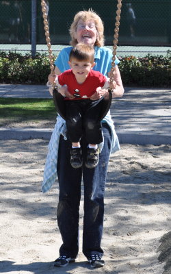 She is fun at the park.