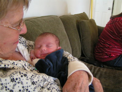 Grandma is sooo comfy!