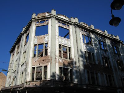  War damage in Sarajevo