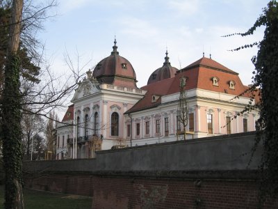 The palace at Godollo, which used to be one of Sissy's favorites. It is currently under renovation -- this part looks fabulous