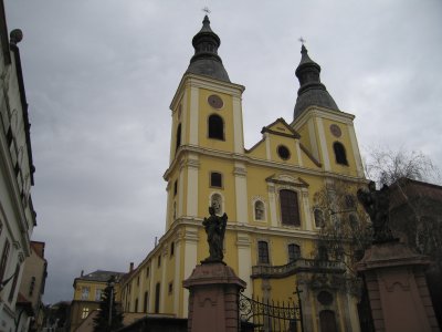The Cistercian church (originally Jesuit, early 18th century) -- Eger has 17 churches.