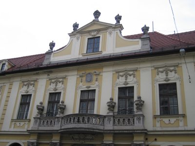 Across the street, the Eger post office.
