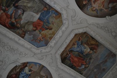 ...just more interested in the ceiling of the Minorite monastary