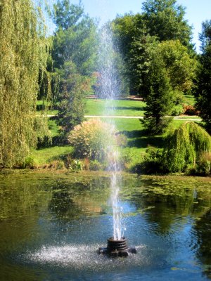 Fountain at Sayen Gardens
