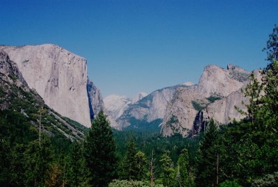View of Yosemite Valley.