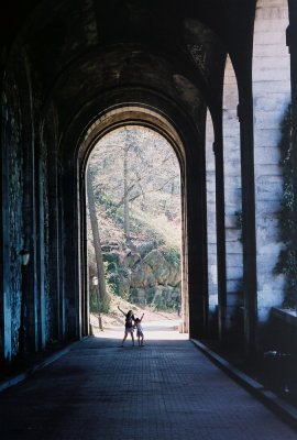 The approach to the old Cornelius Billings estate. Fort Tryon Park, NYC.