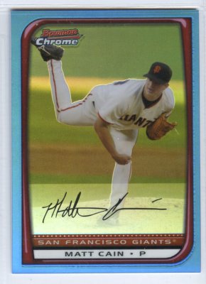 2008 Bowman Chrome Blue Refractor Numbered