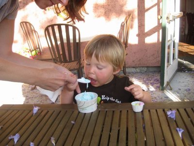 Charlie Eating Ice Cream