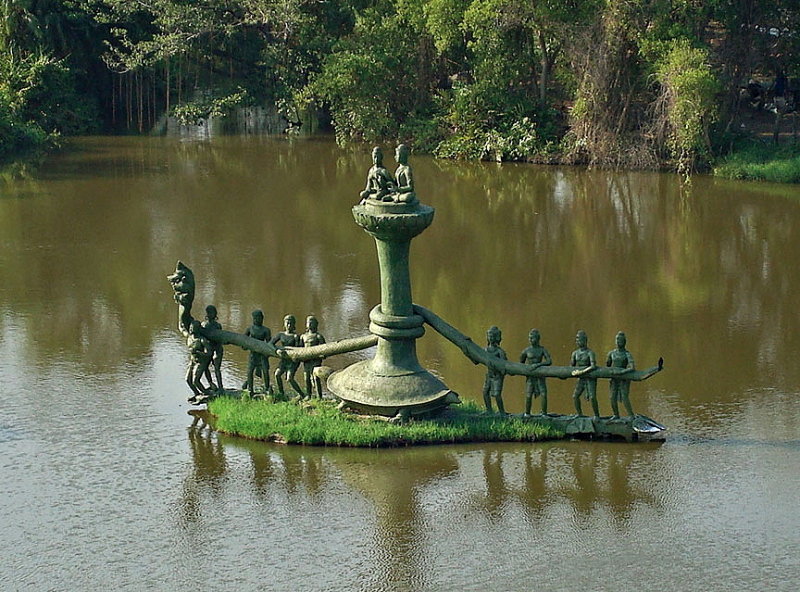 #89-Sculpture of The Churning of the Ocean