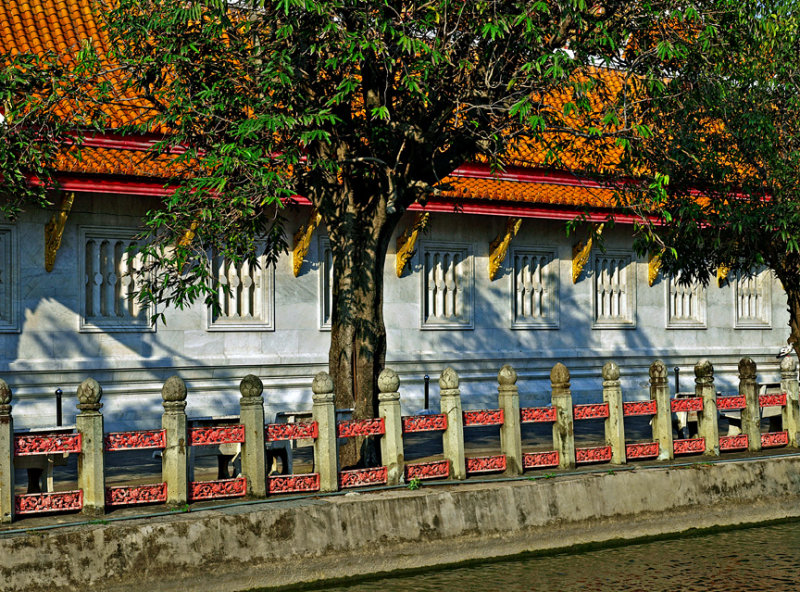 Outer wall of the courtyard