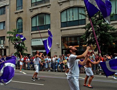 Flag toss